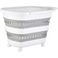 König Design Wäschekorb Faltbar Wäschesammler Wäschebox Wäschetonne Aufbewahrungskorb 38 L