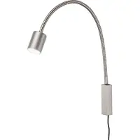 FISCHER&HONSEL GMBH Honsel Justi LED Bettleuchte Flex GU10 warmweiss schaltbar nickel 30499