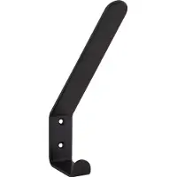 Pohl Huthaken Amenti Breite 25 mm, Gaderobenhaken Höhe 141 mm, Stahl schwarz