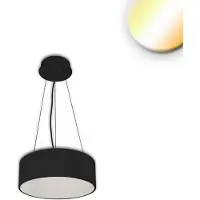 ISOLED LED Hängeleuchte, DN400, schwarz, 25W, ColorSwitch 3000/3500/4000K, dimmbar