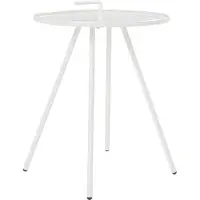 En.casa Outdoor-Beistelltisch 'Fosen' 55 x Ø 42 cm Weiß