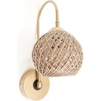 Opviq , SP021, Wandleuchten, Braun, Metall, 25 x 25 x 25 cm