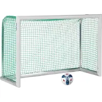 Sport-Thieme Mini-Fußballtor "Professional Kompakt", Weiß-Pulverbeschichtet, Inkl. Netz, grün (MW 4,5 cm), 1,80x1,20 m