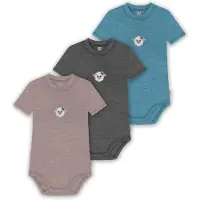 Normani 3er Set Baby Merino Kurzarmbody „Tihoi" - 9323