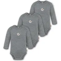 Normani 3er Pack Baby Merino Body Langarm „Auckland" - 9371