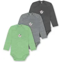 Normani 3er Pack Baby Merino Body Langarm „Auckland" - 9383