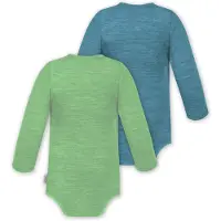 Normani 2er Pack Baby Merino Body Langarm „Auckland" - 9373