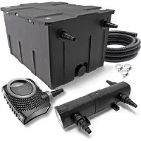 SunSun CBF-550 CUV-224 24W SET NEO12000 Pumpe Schlauch Teichfilterset