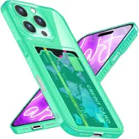 Nalia Klar Transparente Neon Silikon Hülle Kartenhalter