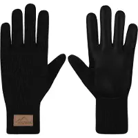 Normani Herren Merino Strick-Fingerhandschuhe mit Schafleder "Leanyer" - 9635