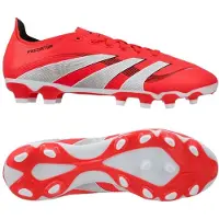 Adidas Herren Predator League Pure Victory Pack MG Multi Ground Fußballschuhe Lucid Red/Weiß/Schwarz