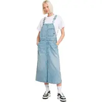 G-Star Midi Dungaree Kleid - Hellblau - Damen