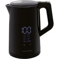 Profi Cook Wasserkocher mit Temperatureinstellung 1,7 Liter - Temperatureinstellung und Temperaturanzeige in Echtzeit, Teekocher mit Warmhaltefunktion 2200W - PC WKS 1243