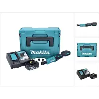 Makita DWR 180 RT1J Akku Ratschenschrauber 18 V 47,5 Nm 1/4" 3/8" + 1x Akku 5,0 Ah + Ladegerät + Makpac