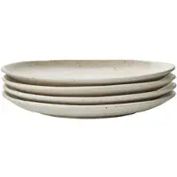 Fonq Mixed Ceramics Frühstücksteller - Ø22 cm - Creme (4er Set)