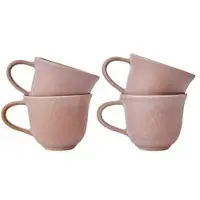 Fonq Mixed Ceramics Tassen - 0,32L - Dusty Rose (4er Set)