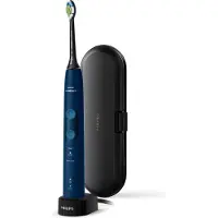Philips 5100 series ProtectiveClean 5100 HX6851/53 Elektrische Schallzahnbürste, Erwachsener, Schallzahnbürste, Tägliche Pflege, Zahnfleischpflege, Whitening, 62000 Bewegungen pro Minute, Blau, 2 min