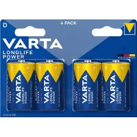 Varta 4920 121 414, Einwegbatterie, D, Zink-Mangan-Dioxid (Zn/MnO2), 1,5 V, 4 Stück(e), Mehrfarbig