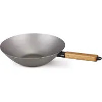 Beka 13970244, Rund, Wok-/Bratpfanne, Edelstahl, Kohlenstoffstahl, Keramik, Gas, Halogen, Induktion, Versiegelte Platte, Holz