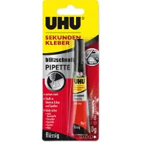 UHU 48795 Sekundenkleber blitzschnell PIPETTE - 10 g