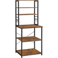 Songmics Küchenregal mit 6 Ablagen vintagebraun 60cm breit