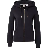 Superdry für Damen. W2012358A Hoodie mit Reißverschluss und Logo Essential schwarz (M), Lässig, Baumwolle, Nachhaltig