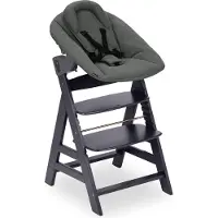 Hauck 661512, Traditioneller Hochstuhl, Gepolsterter Sitz, Grau, Einfarbig, 5-Punkt, Baumwolle