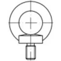 Toolcraft 109345 Ringschrauben M33 DIN 580 Stahl 1 St.