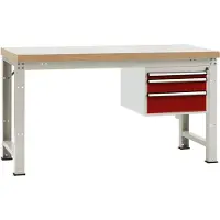 Manuflex WP5414.3003 Werkbank Rubin-Rot