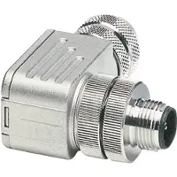 Phoenix Contact M12 Sensorsteckverbinder gewinkelt Stift Schraubanschluss, Polzahl 5-polig Kabelabgang seitlich, Klemmbereich 6,0mm - 8,0mm