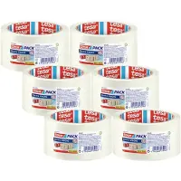 TESA 6x tesapack SOLID & STRONG Packband, leise abrollbar