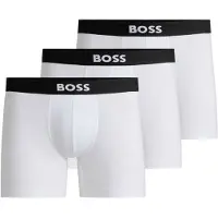 BOSS für Herren. 50544272 Set 3 Boxershorts One weiß (M), Heimtextilien, Baumwolle