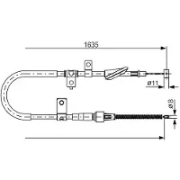 Bosch Seilzug, Feststellbremse 1 987 482 258