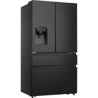 Hisense Hi7 Freistehend French Door Kühlschrank, Schwarz, 560 l, Freistehend, French door, Schwarz, Berührung, LED, An Tür