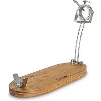3 Claveles Klappbarer Schinkenhalter Mit Drehbarem Kopf Und Holzsockel
