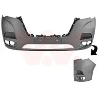 VAN WEZEL Stoßstange Stoßfänger für RENAULT MASTER III Kasten (FV) Rauh Grau 4399572
