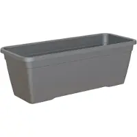 Artevasi Balkonpflanzer Venezia L80Cm Anthrazit Blumentopf Kunststoff