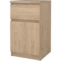 Die Möbelfundgrube Nachttisch Jackson Hickory 40 x 70 cm 1 Schublade - NAIA
