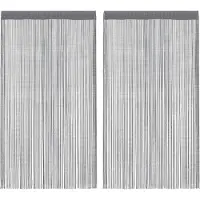vidaXL Fadenvorhänge 2 Stk. Anthrazit 140x250 cm