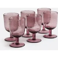 La redoute interieurs 6er-set Gläser Mit Fuss Faraji, Blasenglas