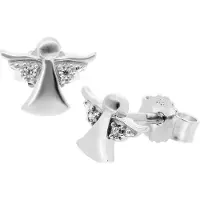 Trendor 68224 Kinder-Ohrringe Engel Ohrstecker 925 Silber