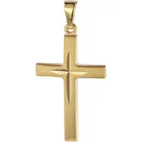 Trendor 75087 Kreuz-Anhänger 585 Gold/14 Karat 31 x 16 mm
