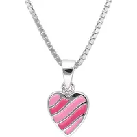 Trendor 41676 Kinder-Halskette Silber 925 Collier mit Herz-Anhänger
