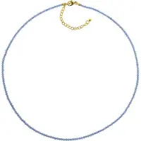 Trendor 75480 Damen-Halskette Blauachat Ø 2,5 mm