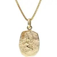 Trendor 15382-09 Jungfrau Sternzeichen Gold 333 mit vergoldeter Silberkette