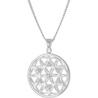 Trendor 15945 Damen-Kette Mandala 925 Silber
