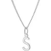 Trendor 15210-S Damen-Kette mit Buchstabe S Anhänger Silber 925
