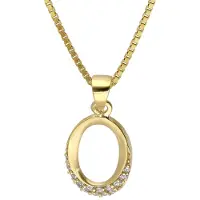 Trendor 41551 Damen Schmuck-Anhänger Gold 333 mit Goldplattierter Silberkette