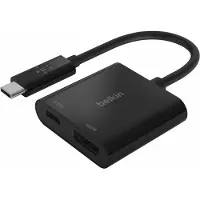 Belkin AVC002BTBK, USB 3.2 Gen 1 (3.1 Gen 1) Type-C, 60 W, Schwarz, HDMI, USB 3.2 Gen 1 (3.1 Gen 1) Type-C, 131,5 mm, 59 mm