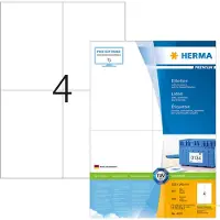 Herma Premium-Etiketten auf DIN A4-Blättern, 400 Etiketten, 100 Bogen